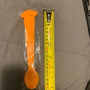 FREE, A & W Bright Orange Plastic Spoon Set